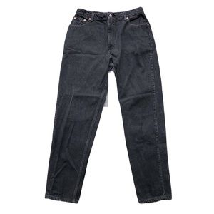 Vintage 1998 Black Levi’s‎ 550 Jeans Relaxed Fit Tapered Leg size 16 Regular L
